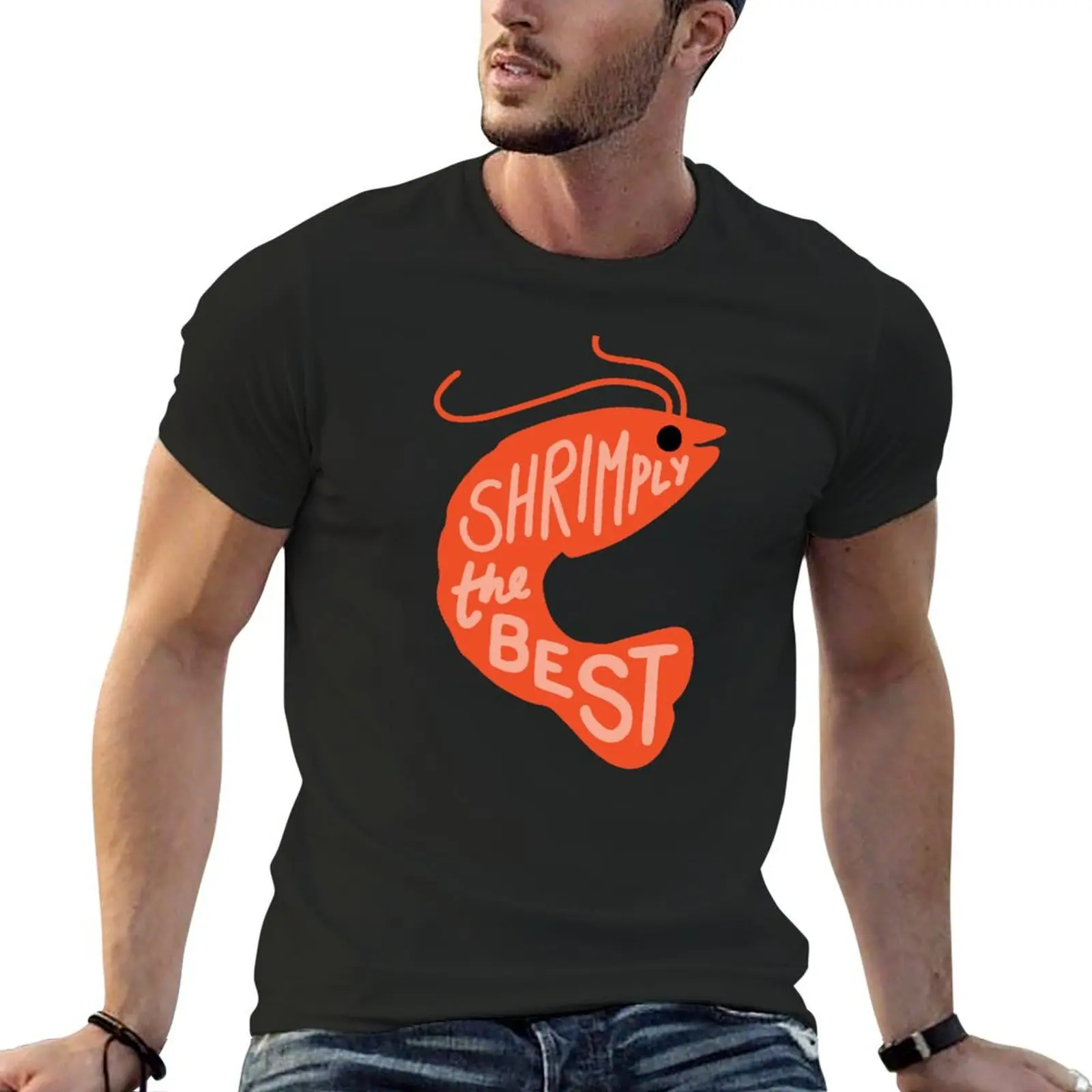 Shrimply the Best T-Shirt vintage essential t shirt shirts men