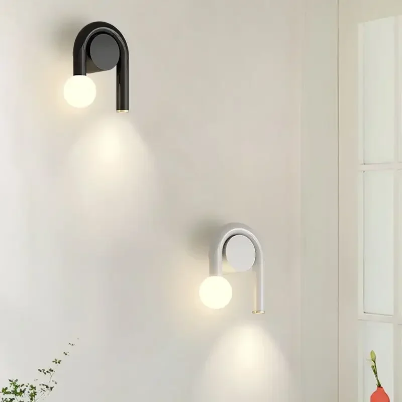 U Shape Wall Lamp Nordic Sconce Lights For Bedroom Living Dining Study Room Simple Home Decorative Fixtures