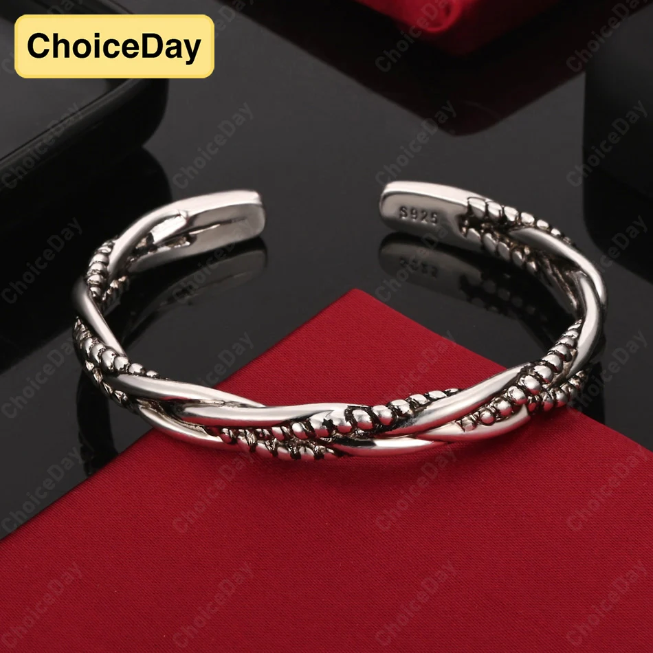 

ChoiceDay 925 Sterling Silver Exquisite Bracelet for Women Party Wedding Gift Jewelry Accessories