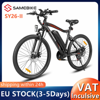 EU Stock SAMEBIKE SY26-II Electric Bike 500W Motor 36V13AH Removable Battery 35KM/H Max Speed 26Inch Tire Mountain City Bicycle