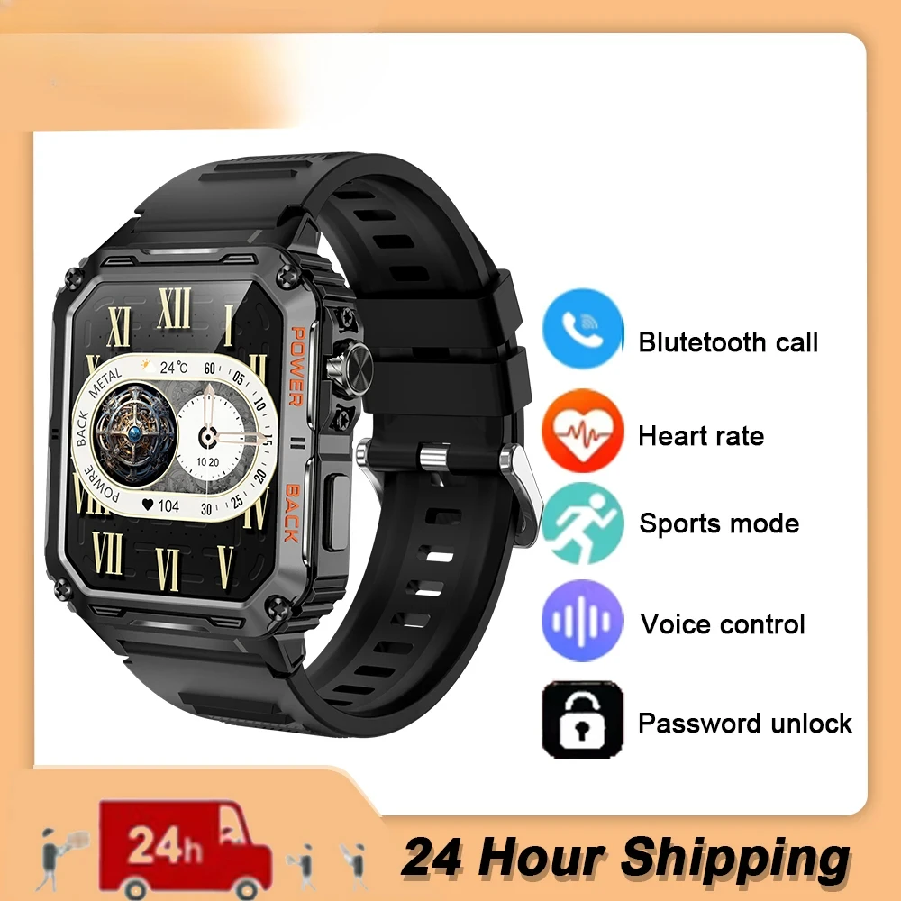 

2025 Men Women Fitness GPS Bluetooth Call ECG Sports IP67 Waterproof Long Battery Life Smart Watch for Android