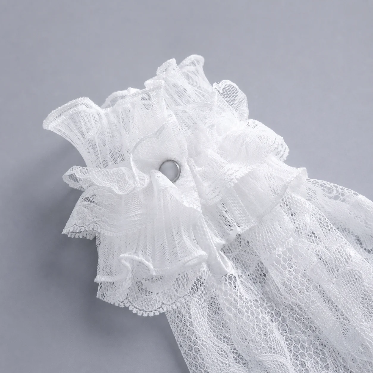 Lace Arm Cuffs Multi-Layered Ruffle Lace Arm Cuffs Detachable Sleeve Cuffs Versatile For Dating Formal Dress Casual Outings