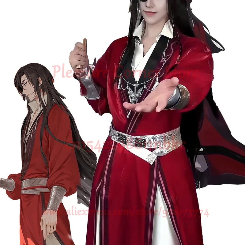 2024 New Second Series Heaven Official’s Blessing Hua Cheng Cosplay Costume Full Set Huacheng Outfit Cosplay Props Uniform