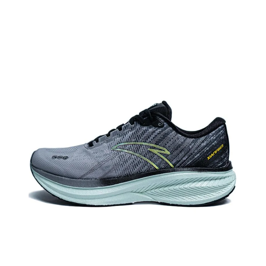 Anta Champion 3 Nitrogen Technology Fabric Cushioning Rebound Chaussures de course basses pour hommes Gris