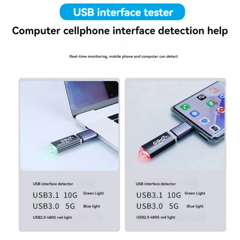 Новый тестер интерфейсов USB3.0, детектор концентратора USB2.0 для обнаружения интерфейсов мобильных телефонов компьютеров