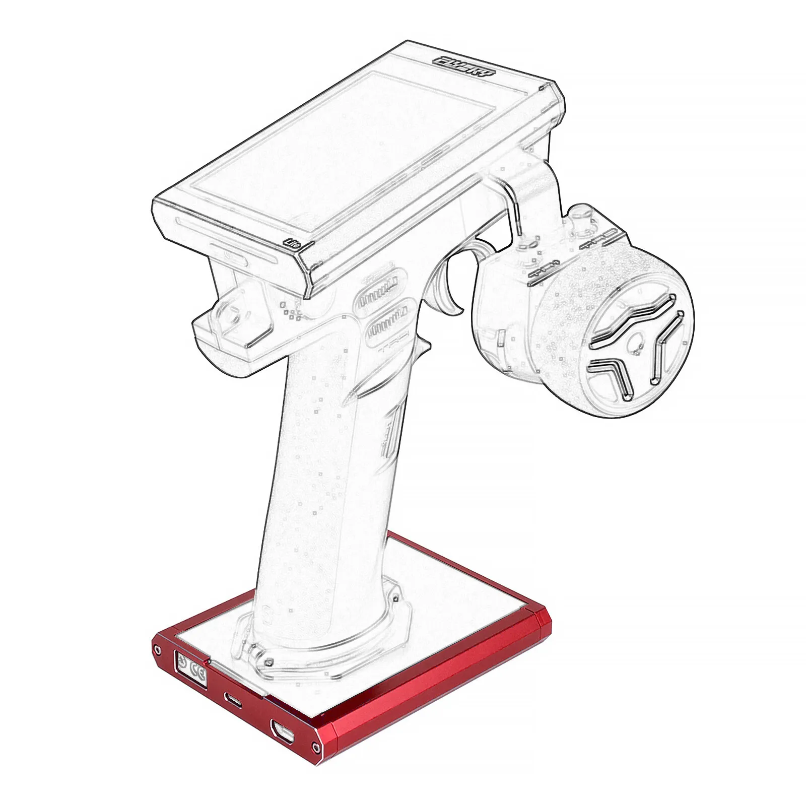 

Алюминиевая подставка для радиоуправляемого передатчика для Flysky NB4/NB4 Lite — держатель радиоконтроллера и защитная база