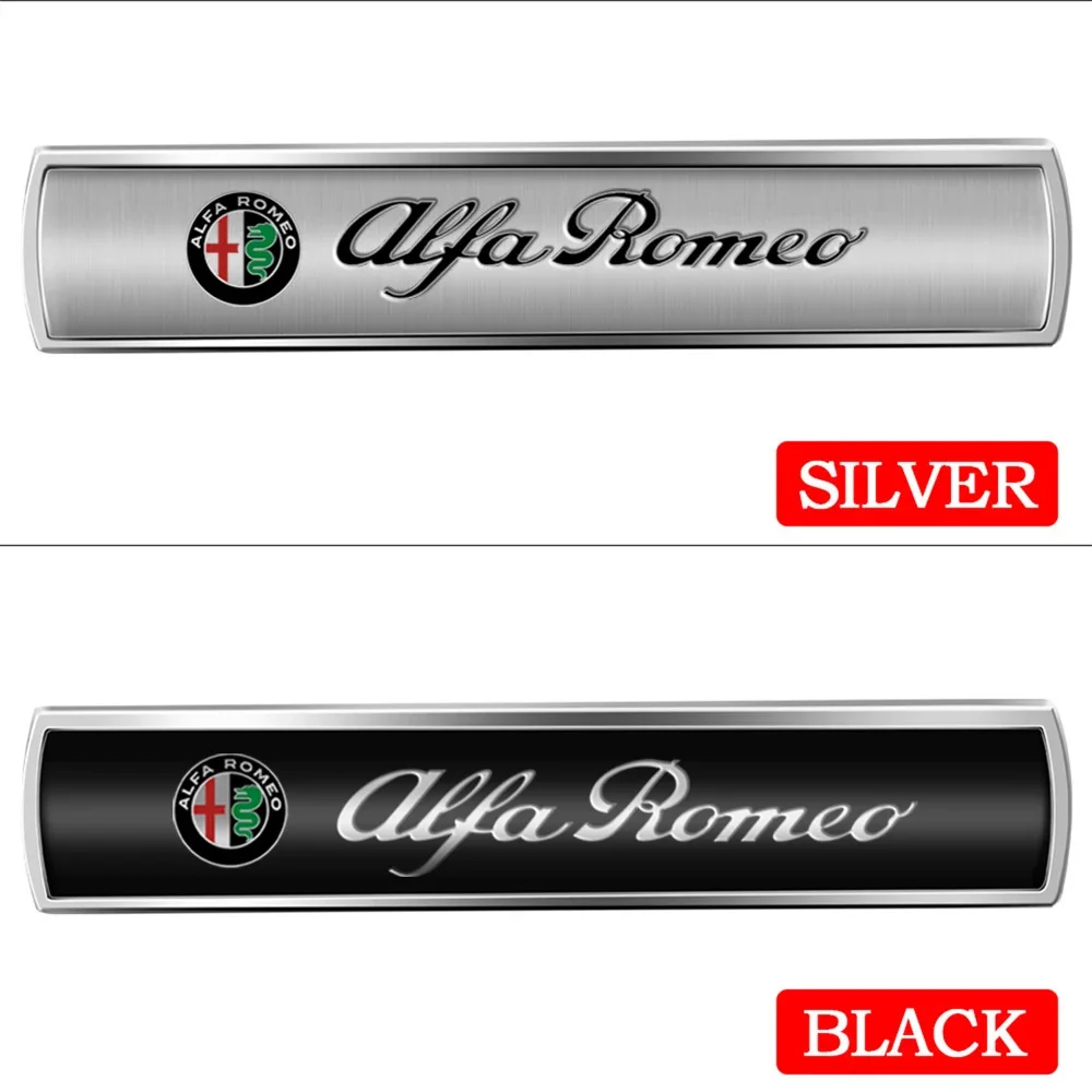 Hub Caps 2pcs 3D Metal Emblem Car Logo Windown Body Decoration Stickers Auto Accessories For Alfa Romeo Giulietta GT 159 147 156
