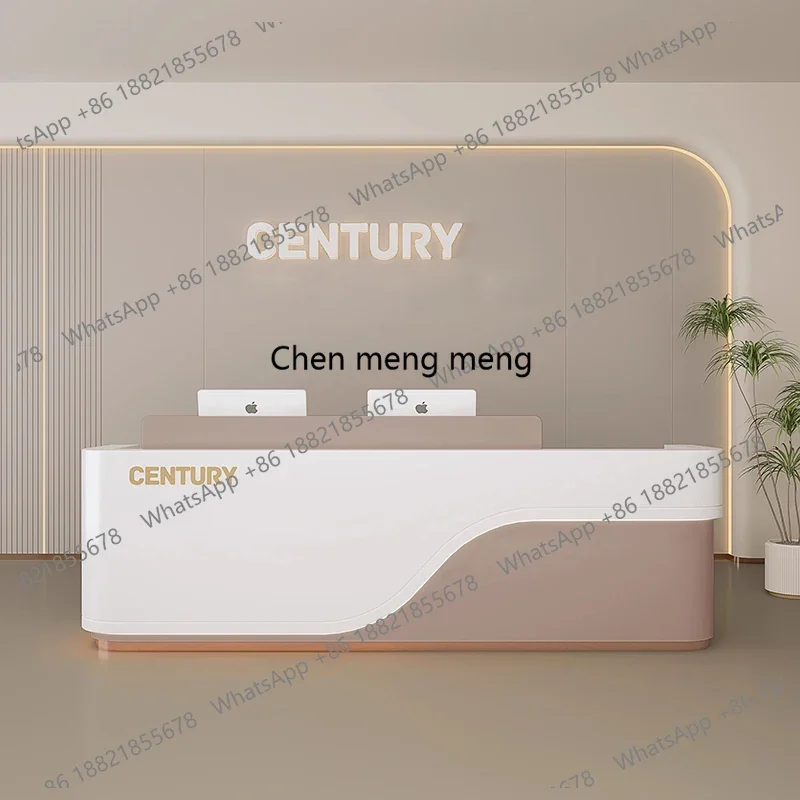 

Новинка: Стойка ресепшн для салона красоты, стойка для магазина одежды, простая современная стойка для парикмахерской, L-образная изогнутая стойка на заказ.