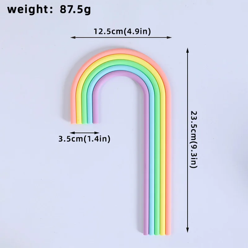 Lebhafter Regenbogen-Kuchenaufsatz, Mehrzweck-Dekor für Hochzeiten, Babypartys, Geschlecht offenbaren und Kindergeburtstagsfeiern (Unisex-Design) – Detail 5