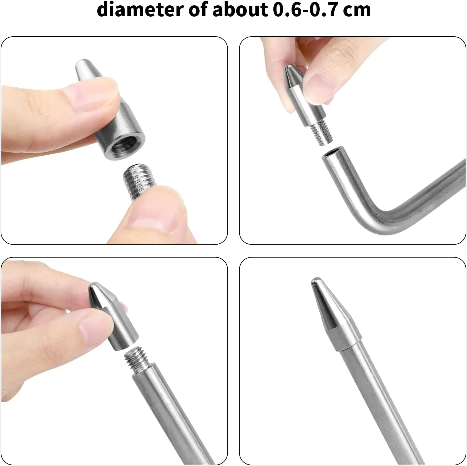 Auto Dent Removal Tools Crowbar Push Rods Hooks Paintless Dent Repair Tool