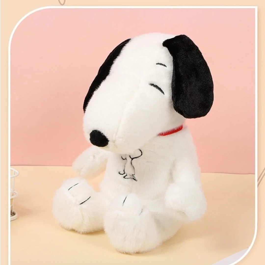 新生児の呼吸を落ち着かせるスヌーピーの白い犬のぬいぐるみ、睡眠のお供、音楽と光のぬいぐるみ、感覚玩具、子供へのプレゼント
