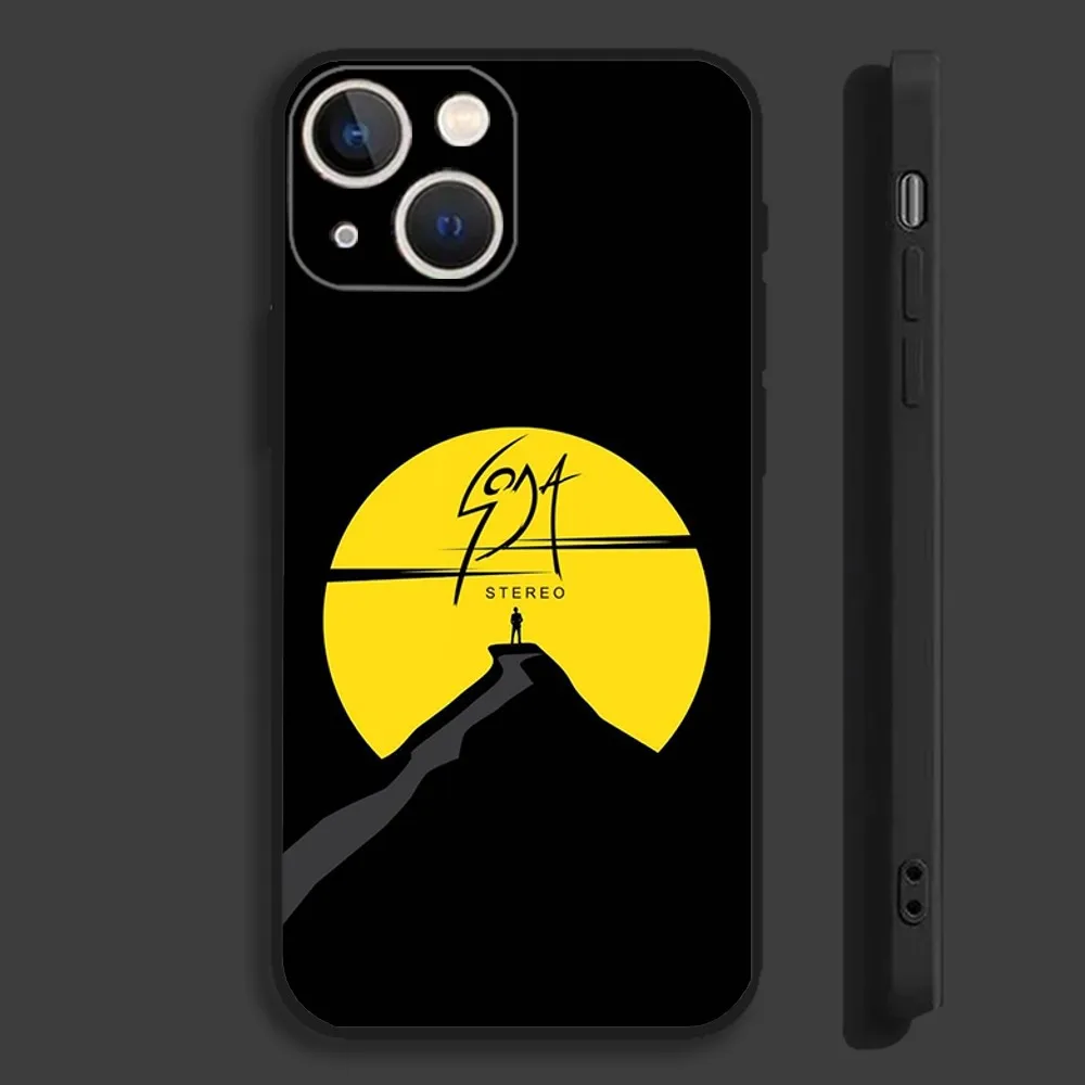 Band S-Soda S-Stereo Rock Phone Case For iPhone 16,15,14,13,12,11,Pro,Max,Plus,Mini,X,XS,XR,8,7,6,S,SE Soft Black Case