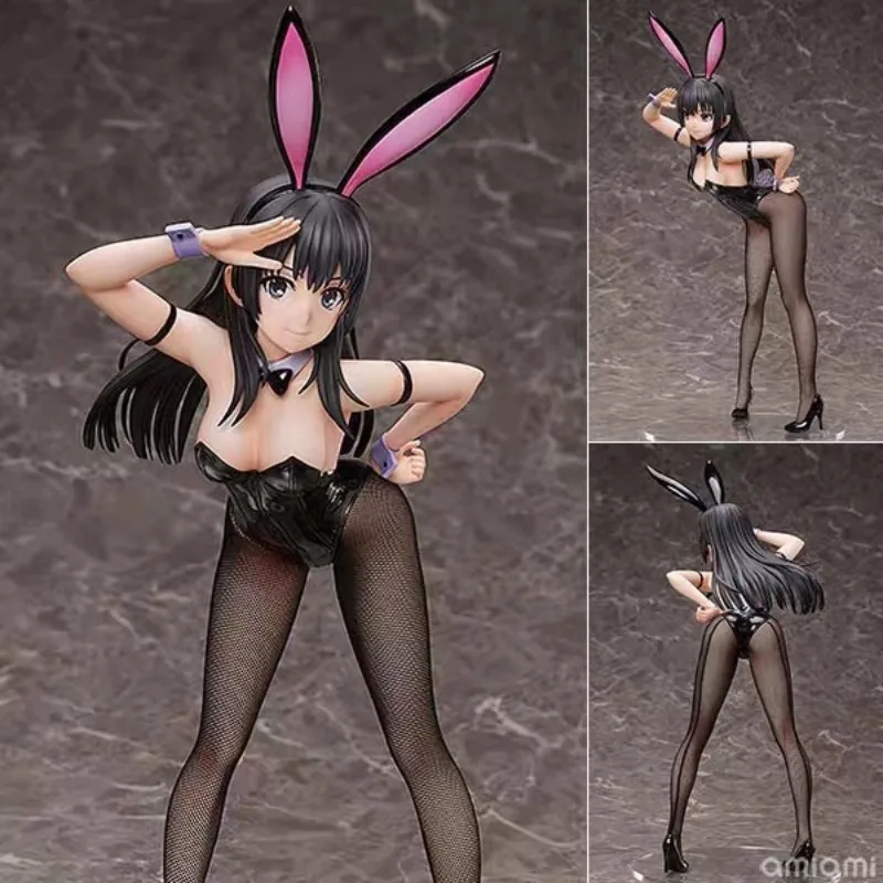 

FREEing Original:Toaru Kagaku no Railgun Ruiko Saten Bunny 1/4 PVC Action Figure Anime Figure collectible Model Toys Doll Gift