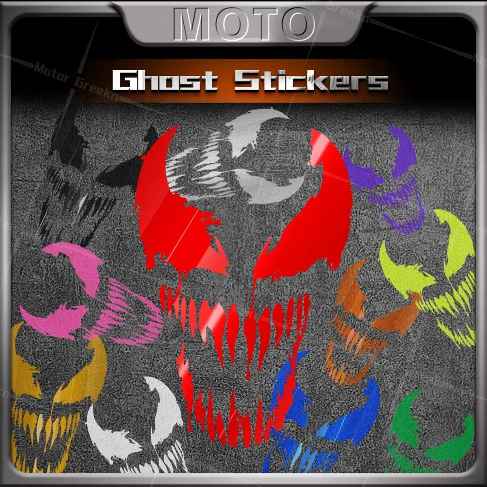 Motorcycle Stickers Devil Villain Decorative Stickers Racing Fuel Tank Body Side Car Rear Windshield Decal Auto Decorative
