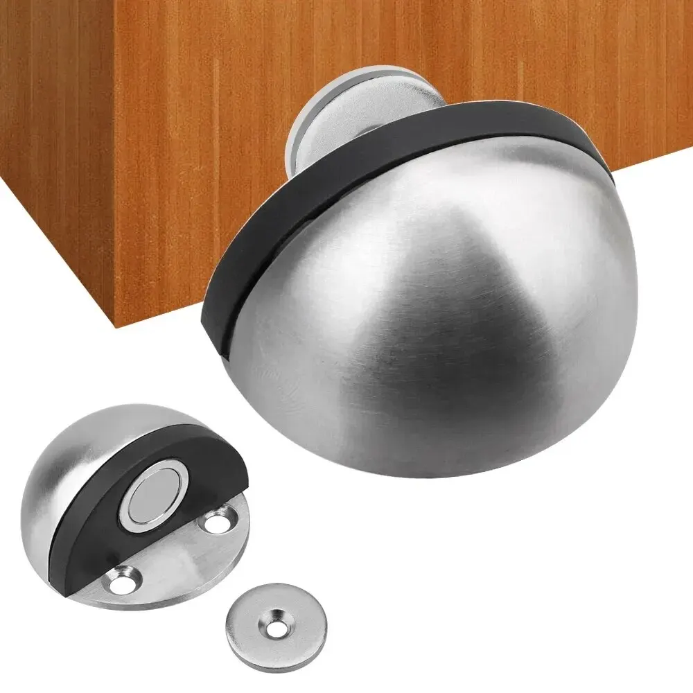 

Magnet Door Stops Stainless Steel Door Stopper Doors Holder Home Improvement Hidden Doorstop Furniture Hardware