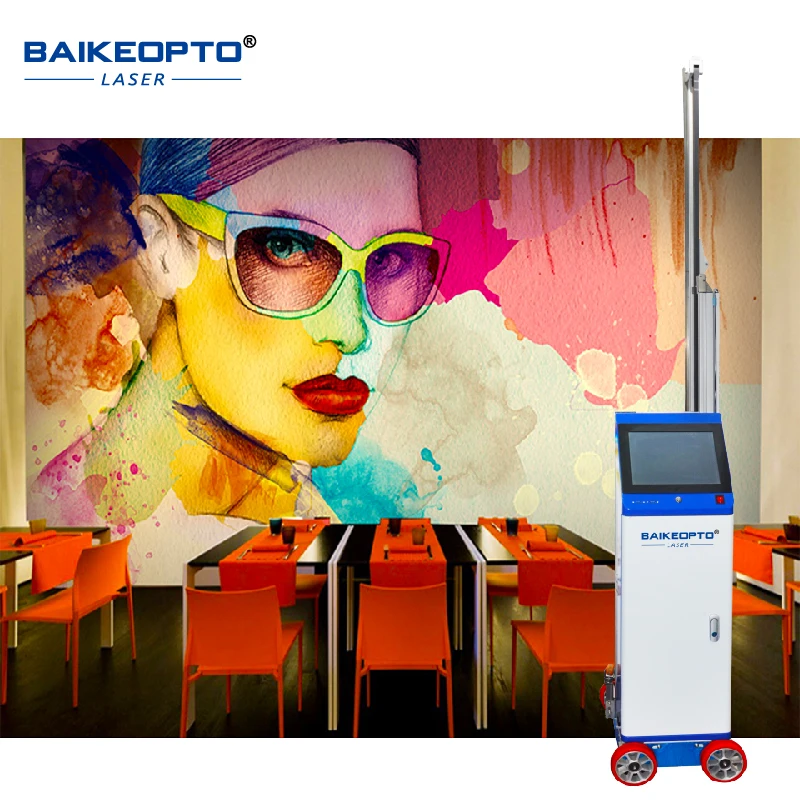 

Portable AI UV Printer BK-UV32 Wall Printer 32㎡/h Speed Epson H16 Print Head Ink Level Alert AI Control System