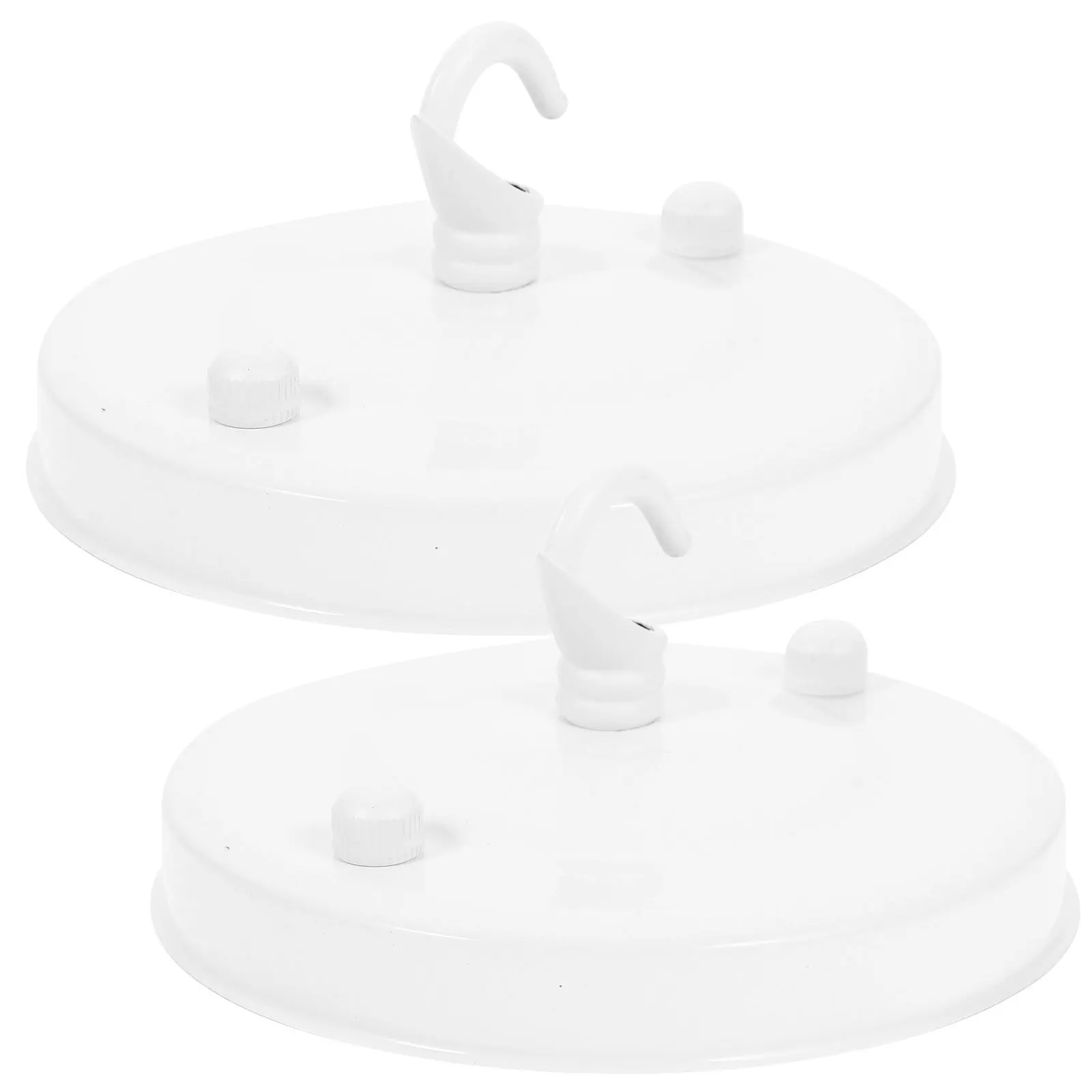 

2Pcs Ceiling Cover Plate Sturdy Chandelier Canopy Pendant Light Mounting Plate Decorative Fixture for Living Room Dining