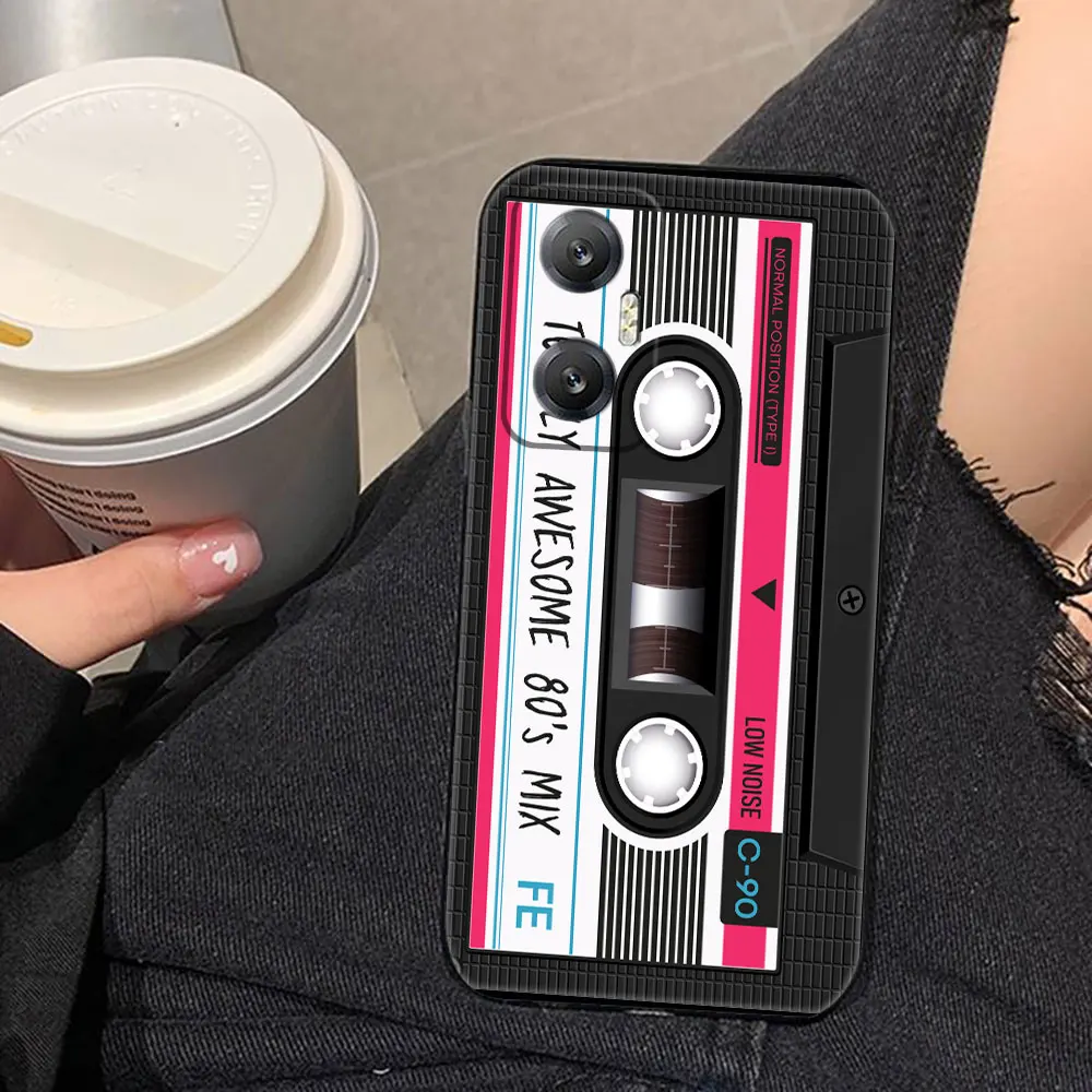 Vintage Old Cassette Tape Phone Case For Infinix HOT 60 50 10 10I 10S 11 12 12I 20 20I 20S 30 30I ZERO X 20 30 40 Case Shell - view 2