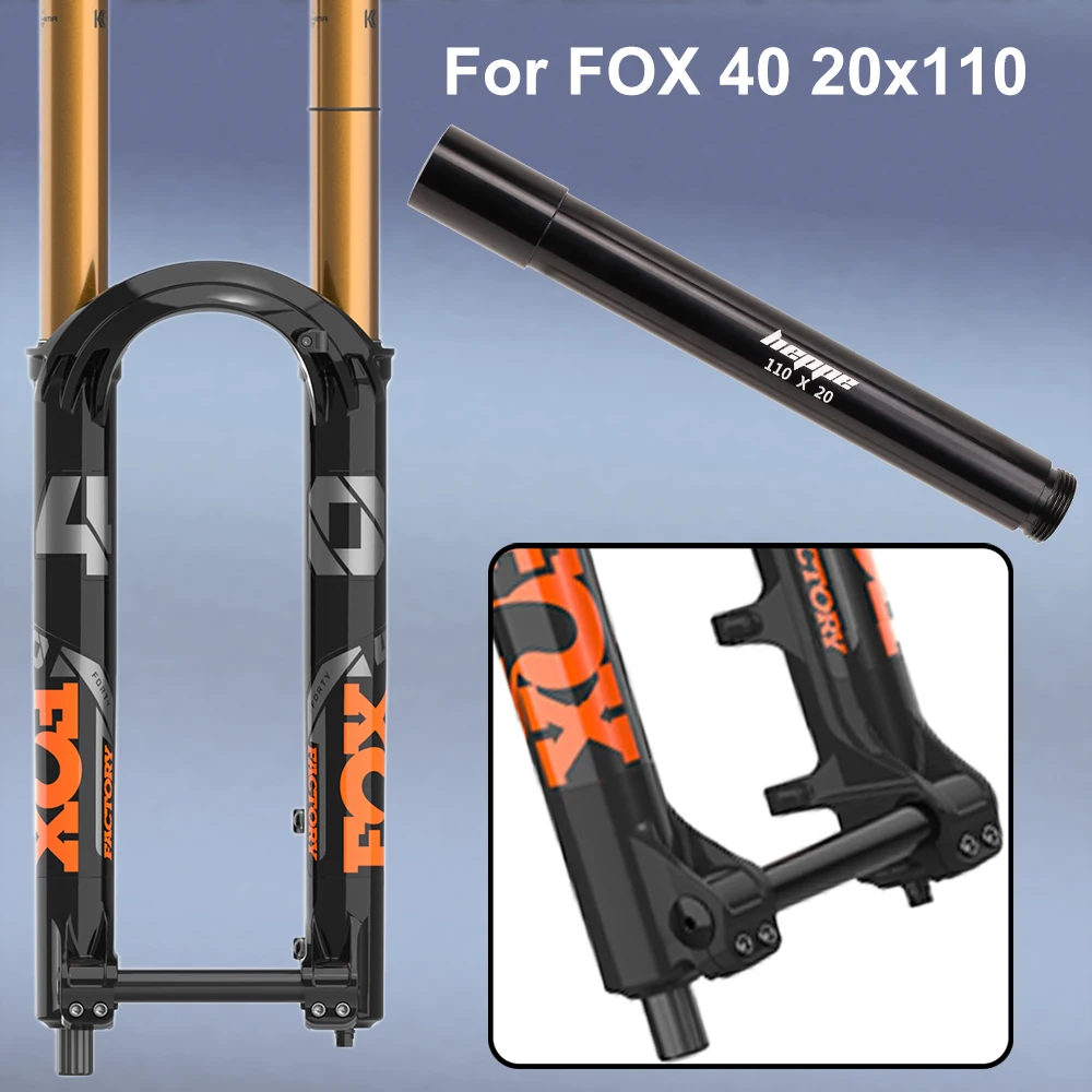 HEPPE Bike 15x100/110 20x110 Thru Axle MTB Front Fork Shaft Skewer Bike Front Wheel Hub Axle for FOX 32/34/36/38/40 Front Fork view 5
