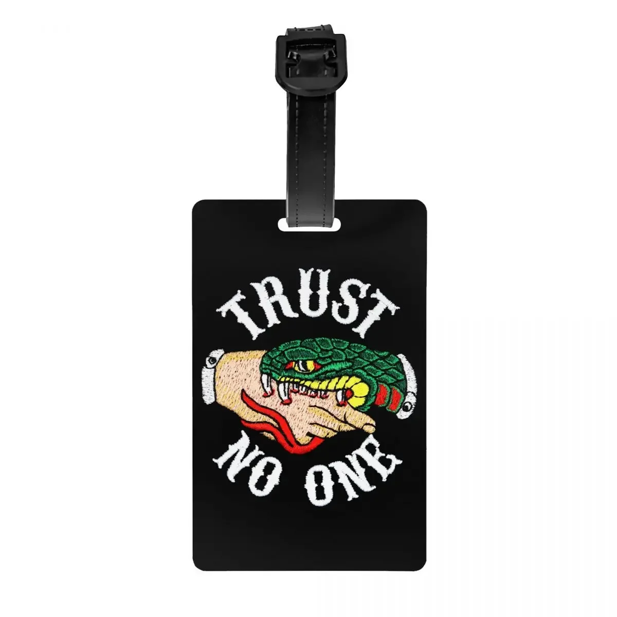 

Trust No One Luggage Tag Travel Bag Suitcase Privacy Cover ID Label