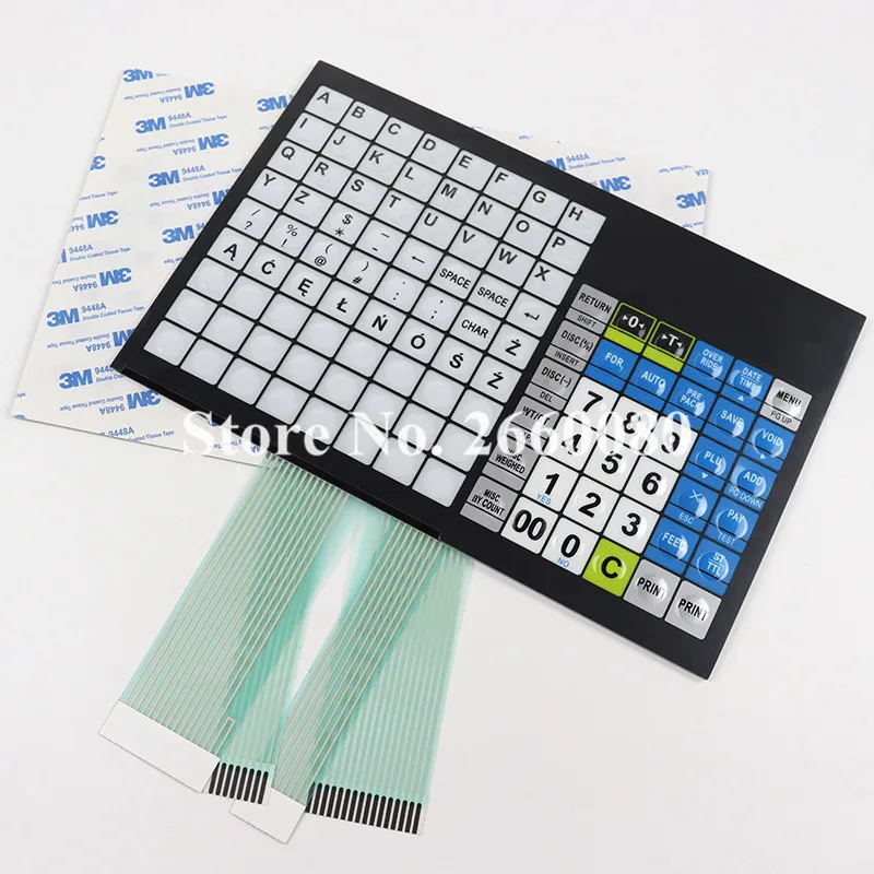 Imagem -05 - Teclado para Cas Cl5000 Cl5500 Balanças com Pólo Teclado Incluindo Sobreposição 10 Peças Lote Cl5000j