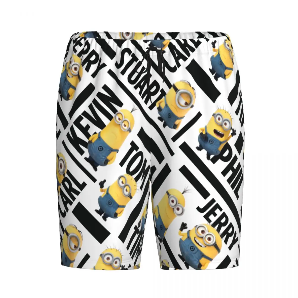 Custom Print Herren Cartoon Animation Minions Pyjama Bottoms Nachtwäsche Pyjs Schlafs horts mit Taschen