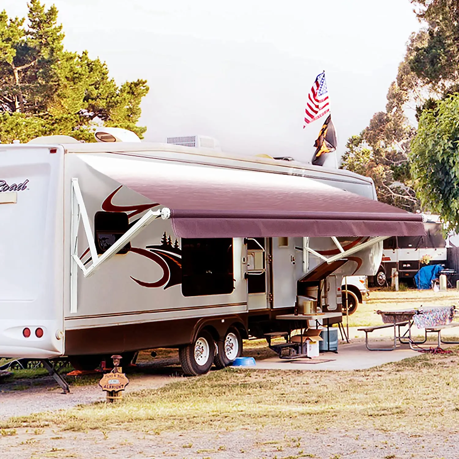 Power Truck Camper Caravan Traile Roll Up Awning Rv Parts & AccessoriesATV&UTV