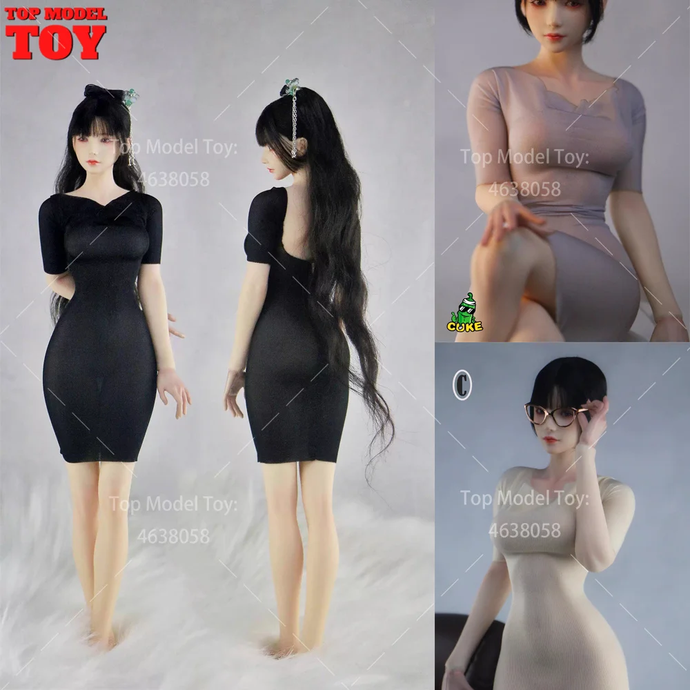 1/6 Tight Fitting Backless Ultra-thin Dress Clothes Accessory Model For 12