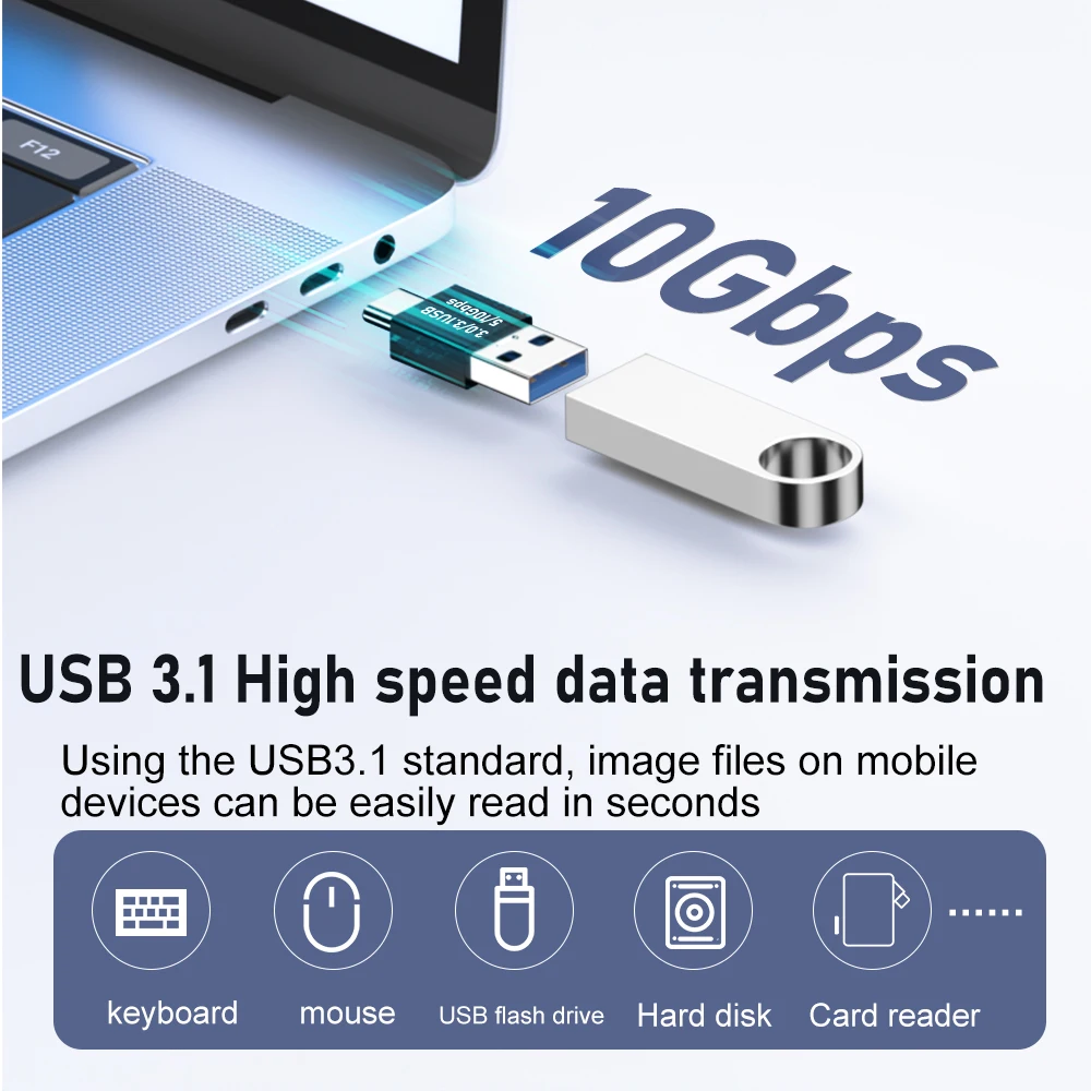 

Переходник USB C OTG с углом поворота 90/180 градусов, USB C Type C «папа» на USB «папа», U-образный, для компьютера, телефона, 10G