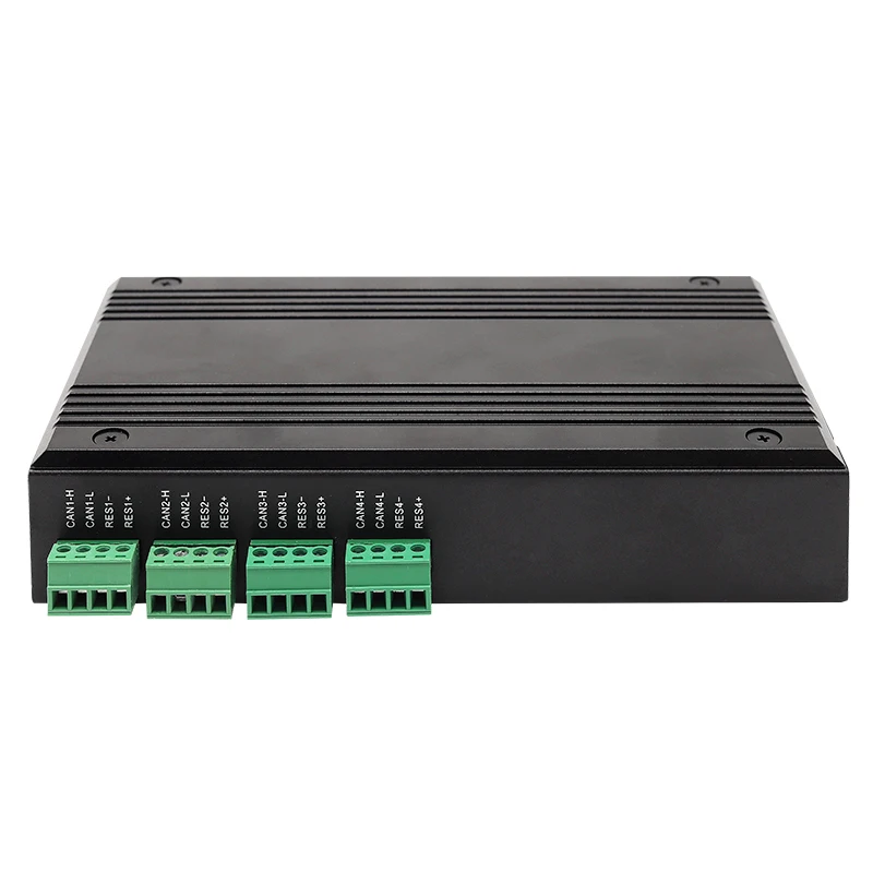 UOTEK 10M/100M Ethernet na 4 Porty Konwerter Protokołu CANBUS-FD Protokoły CAN2.0 CANFD Adapter RJ-45 UT-6504-FD