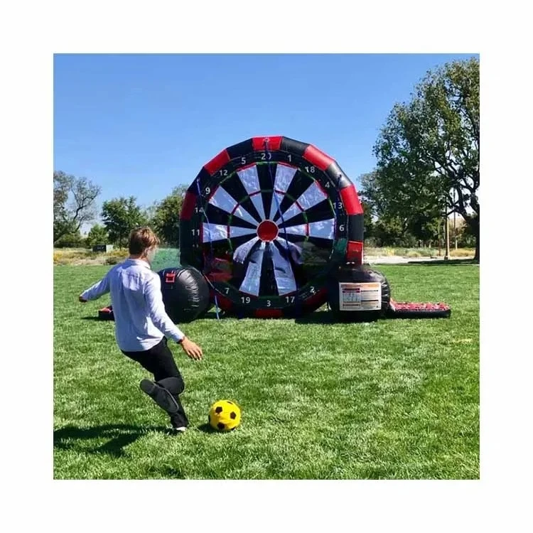 

Outdoor Kids Adult Commercial Pvc Round Inflatable Soccer Dartboard Game goal Football Dart