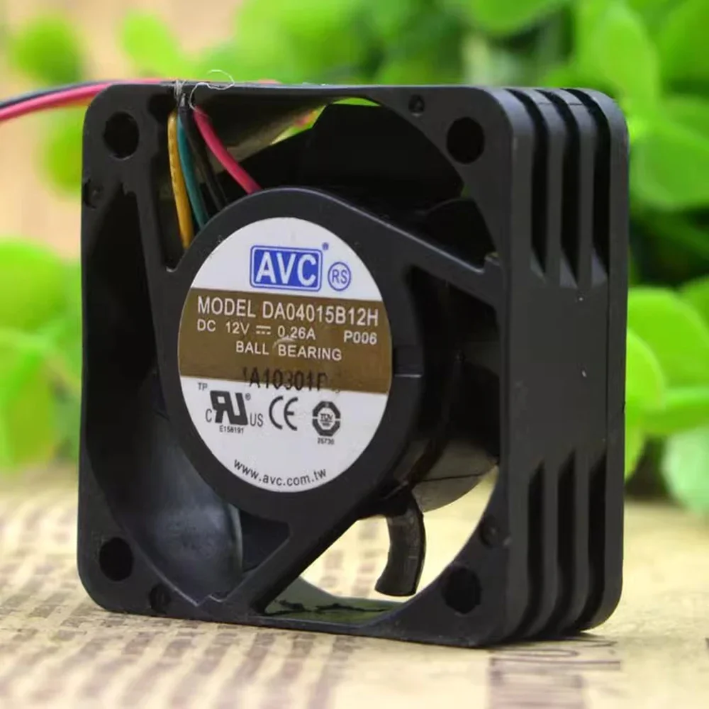 for AVC DA04015B12H  4015 4cm 40mm 12V 0.26A 4 lines cooling fan 40*40*15mm