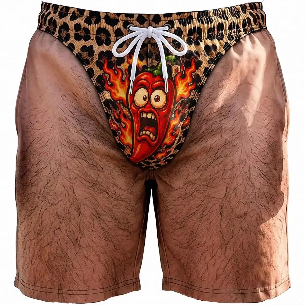 Men's Fun New Style Hip Funny Personalized Printed Beach Shorts Party Gifts Festival Activities Shorts Large Loose