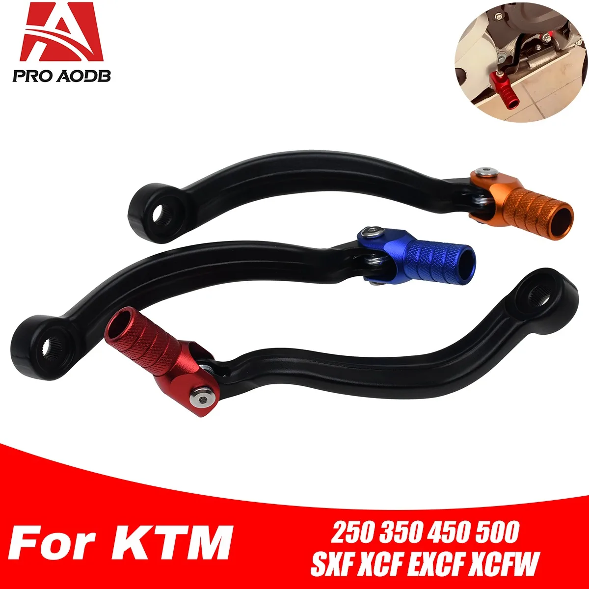 Motorcycle CNC Gear Shift Lever Replacement Parts For KTM 125-450 SX EXC XC SXF EXCF XCW XCFW Husqvarna Gas Gas