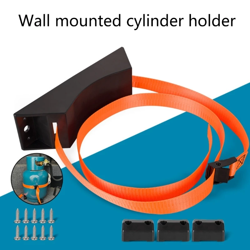 RV Camper Gas Bottle Cylinder Nylon Strap Fixing Bracket for Motorhome Caravan Sturdy Gas Cylinder Tank Mount Bracket Strap