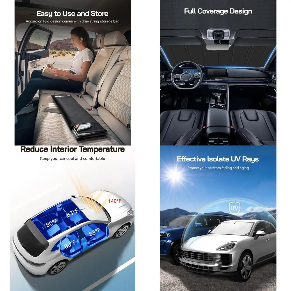 

Полное покрытие зеркала заднего вида для внедорожников 2014-2021, максимальная защита от солнца на лобовое стекло