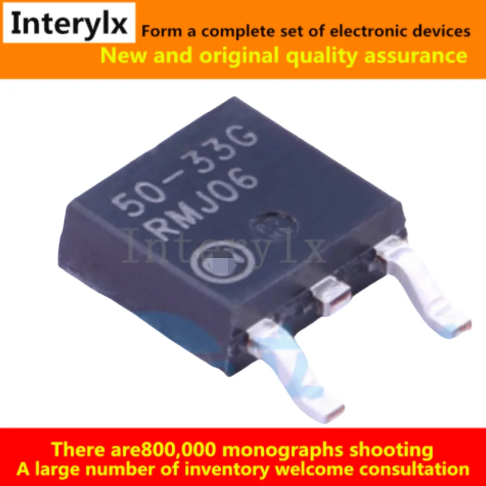 10Pcs/Lot LP2950CDT-3.3G 50-33G TO-252 voltage regulator chip IC 3.3V