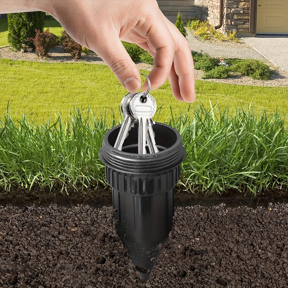 

Hidden Key Holder,Garden Key Hider, Realistic Underground Watering Can Key Safe, No Battery Needed, Durable Plastic for Outdoor