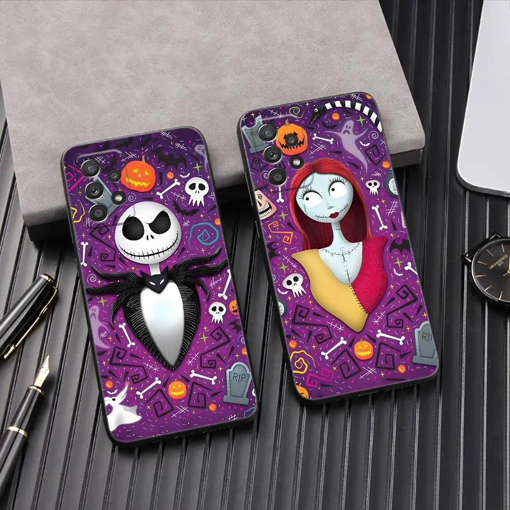 

Halloween Jack Sally Skellington Phone Case A56 5G For Samsung Galaxy A56 A55 A36 A26 A16 A54 A52 A35 A34 A25 A21S A14 A06 Cover