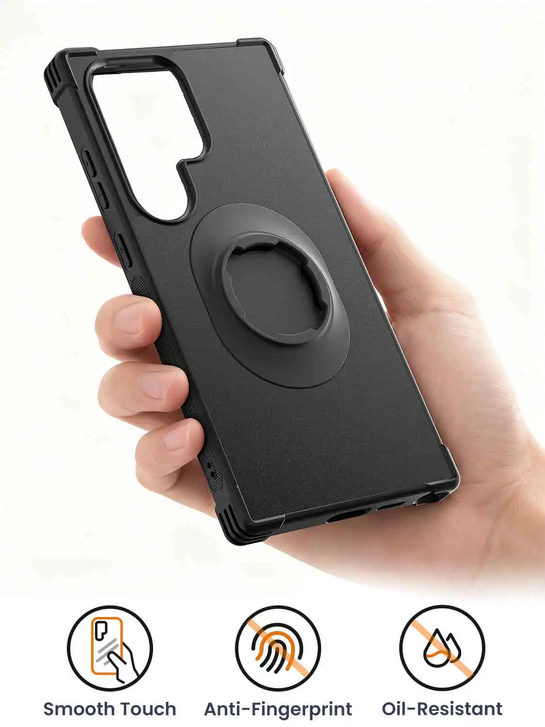 Etui odporne na wstrząsy do Samsung Galaxy S24/S25/S26 U/Plus/Ultra, pasujące do uchwytu motocyklowego/rowerowego/uchwytu samochodowego typu Quad z blokadą. — zdjęcie produktu 6