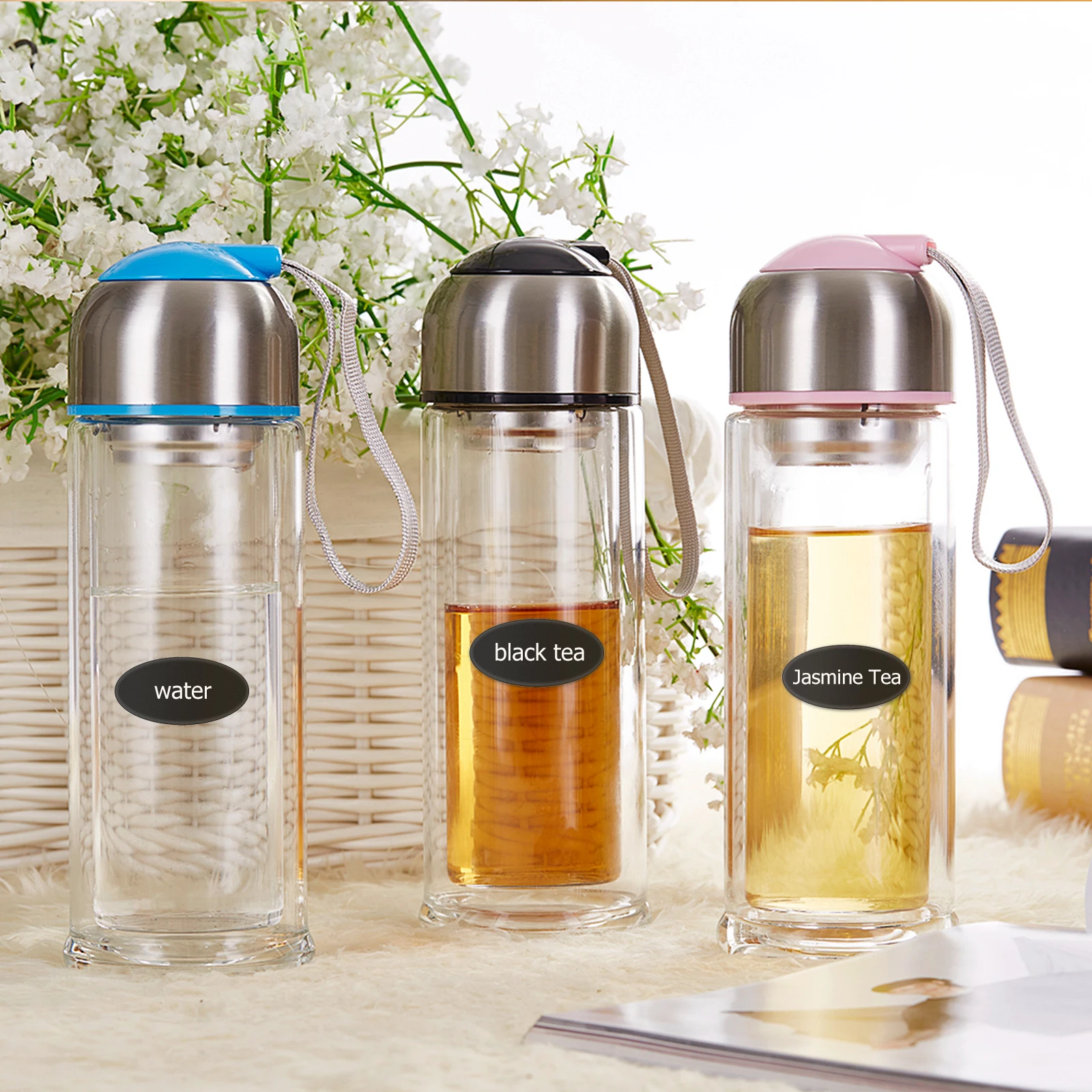 148 Pcs Waterproof Stickers for Bottle Flavor Label Classification Sealing Pantry Oval Labels Spice Black