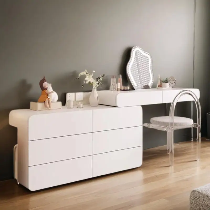 Bedroom Organizer Furniture Luxury Modern Dressing Table Makeup Bedside Night Stands Dresser Portable Tocadores Toilet Home