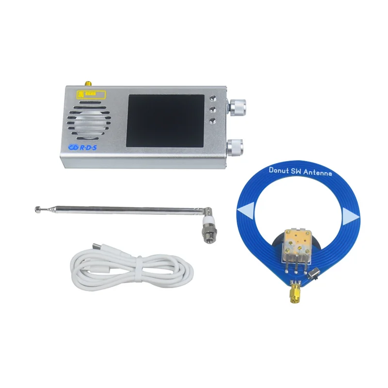 TEF6686 라디오 수신기 모든 대역 FM/MW/단파/LW 라디오 도넛 안테나가있는 휴대용 핸드 헬드 라디오 C