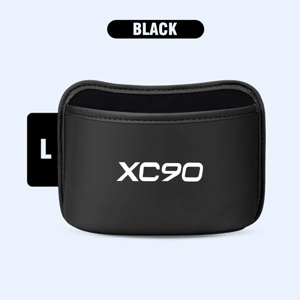 

Car Cup Holder Box Multifunction Leatherette Car Door Water Cup Storage Box Trash Can For Volvo XC90 Car Accessories