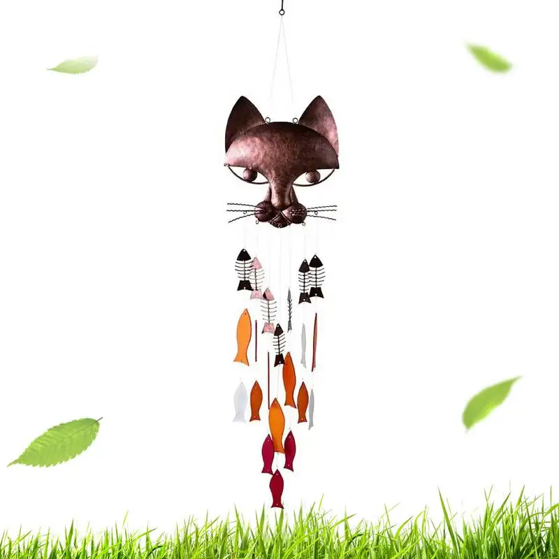 

Metal Catfish Wind Bell Vintage Wind Chimes With Cat Fish Design Aesthetic Creative Window Decor Vintage Metal Home Decoration