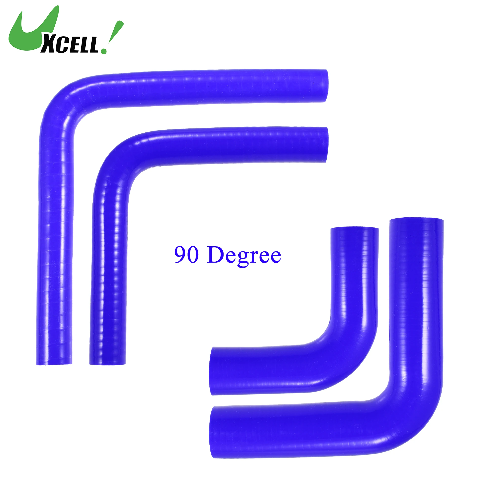 

UXCELL 90 Degree 9.5/11/13/16/19/22/25/28/32/35/40/45/48/54MM Elbow Silicone Hose Coupler Intercooler Tube 150*150MM Blue