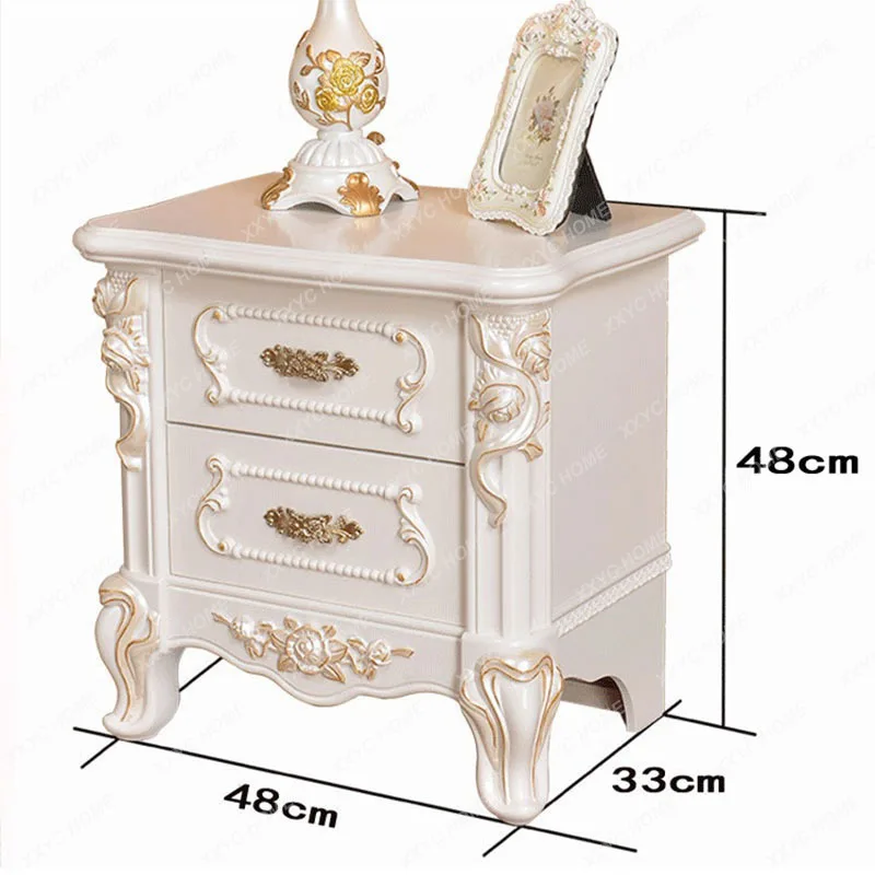XX L Unique Trendy Storage Nightstand Table Modern White Golden Bedroom  Nightstands Drawers Kawaii Mesa De Cabeceira