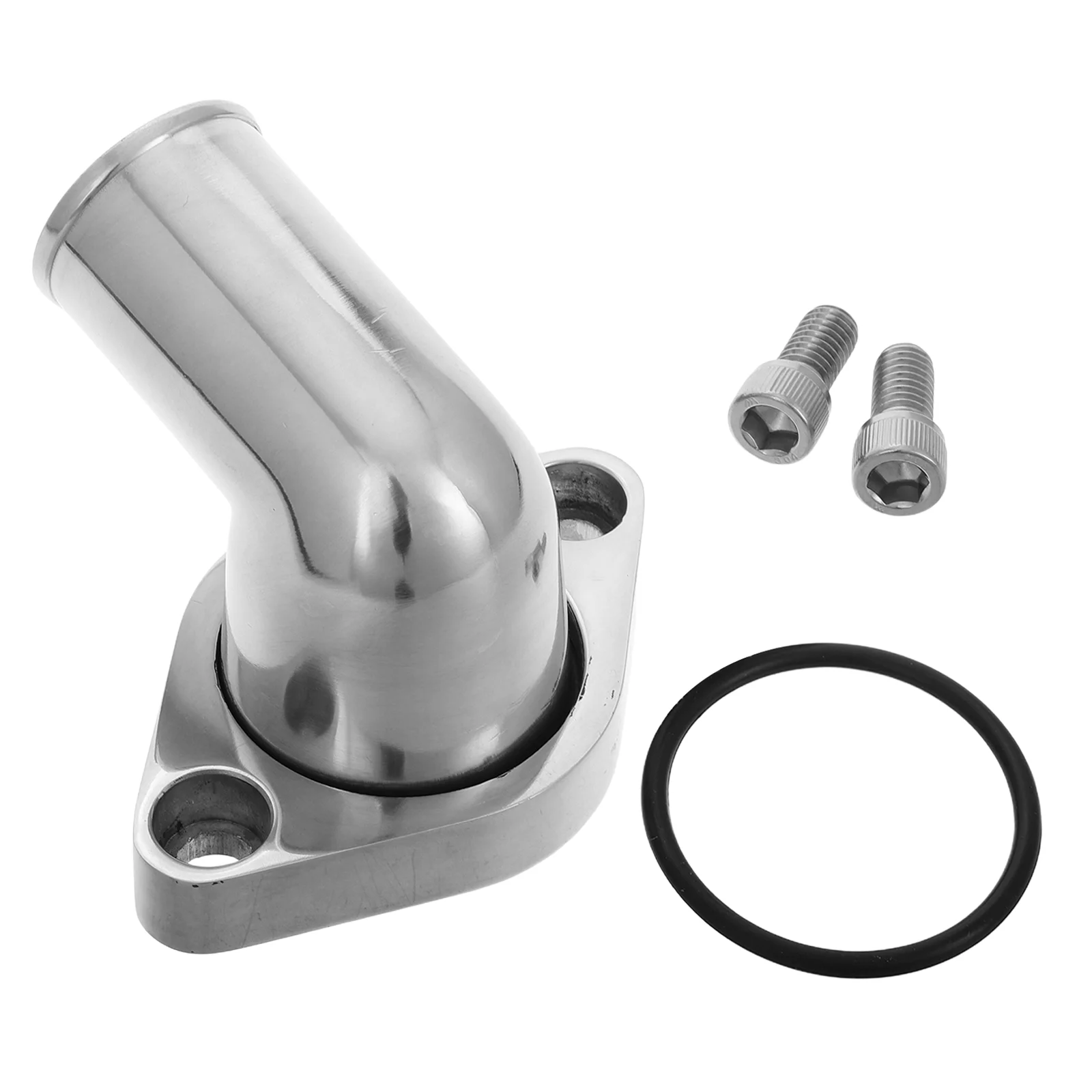 

Aluminum Alloy Thermostat Housing Replacement Swivel Water Neck For Car Engine Cooling System Compatibility With Sbc Sealing