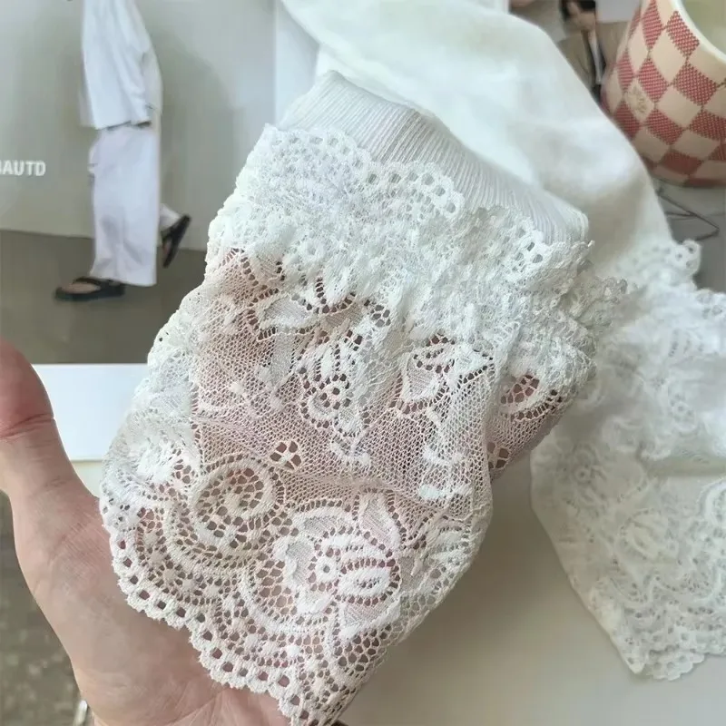 Bas en dentelle sexy coréenne pour femmes et filles, cuisse haute sur le genou, bas Lolita pour dames, botte chaude, chaussettes longues, 1 paire, 2 paires