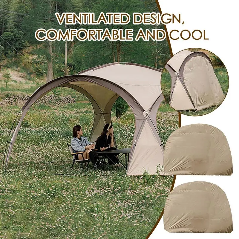 Round Camping Dome Tents 8-10 Person Dome Canopy Ventilation Pergola Portable Sun Shelters Awning  for Camping Trips